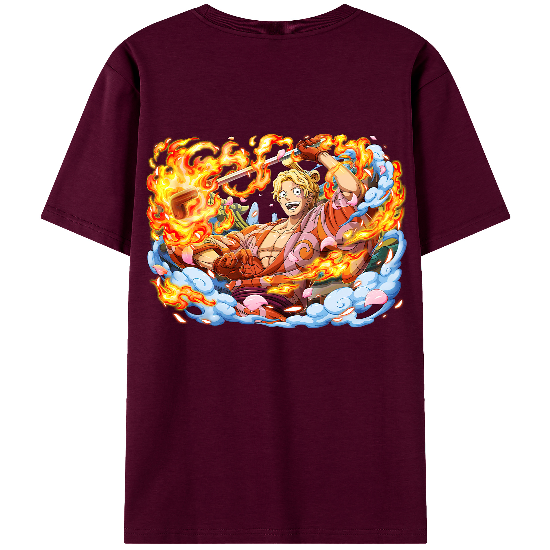 （画像用） ワンピース サンジ ONE PIECE Sanji レディース半袖Tシャツ(バックプリント)